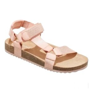 Cat & Jack Girls Val Footbed Sandals Blush Pink Size 3
